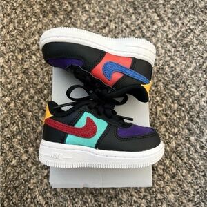 Nike Kids' Multicolor Color Block Air Force 1s